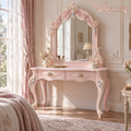 Vulqazeri Blush Draped-Mirror Vanity view 1
