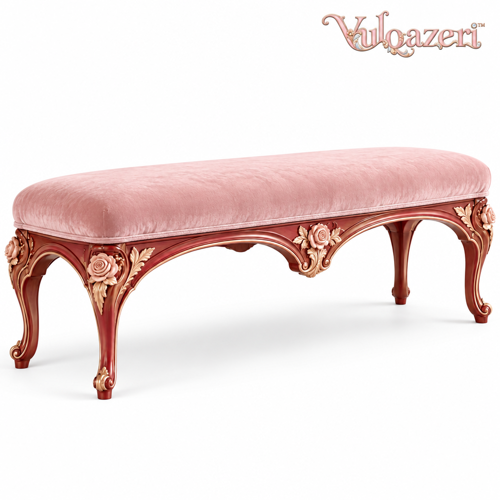 Vulqazeri Blush Rose End-of-Bed Bench view 4
