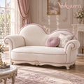 Vulqazeri Ivory Heart-Back Loveseat view 1