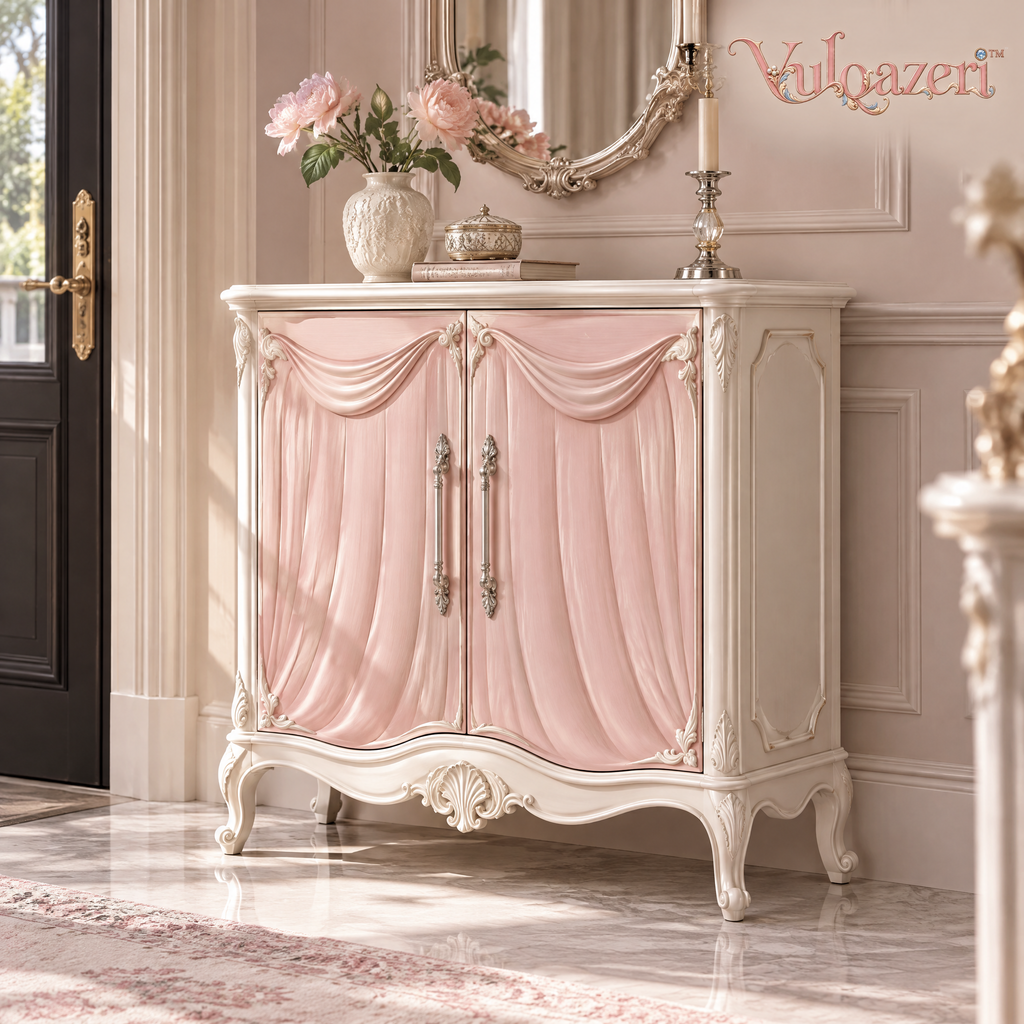 Vulqazeri Blush Drapery Two-Door Cabinet view 1