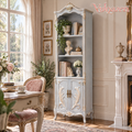 Vulqazeri Powder Blue Ornate Display Cabinet view 1